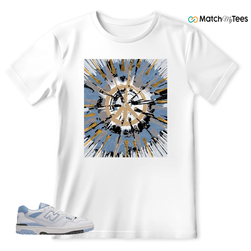 NEW BALANCE 550 CAROLINA BLUE SNEAKER Matching Tees t-shirt