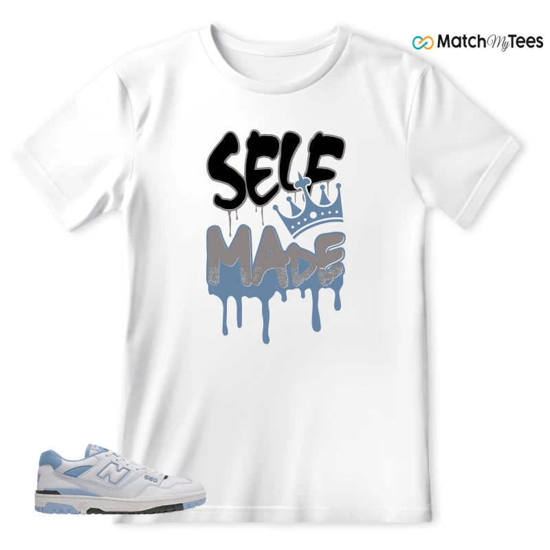 NEW BALANCE 550 CAROLINA BLUE SNEAKER Matching Tees t-shirt