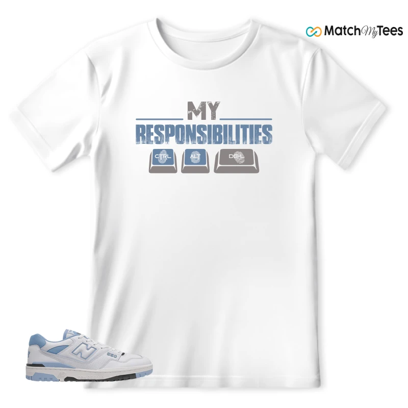 NEW BALANCE 550 CAROLINA BLUE SNEAKER Matching Tees t-shirt