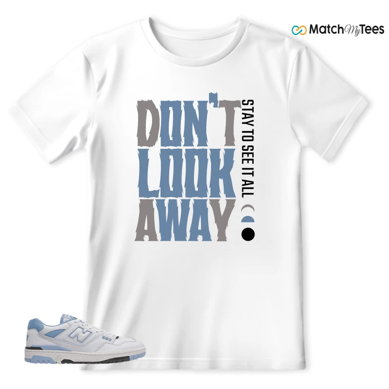 NEW BALANCE 550 CAROLINA BLUE SNEAKER Matching Tees t-shirt