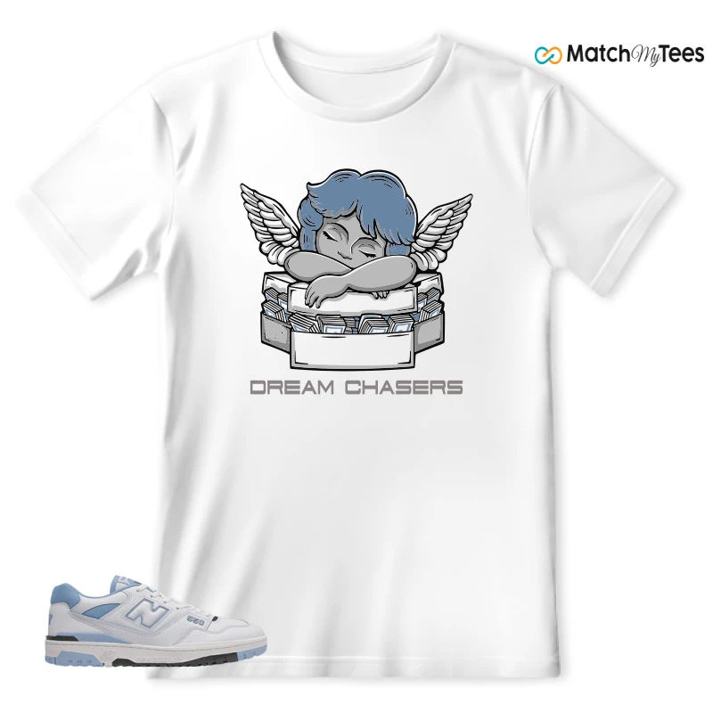 NEW BALANCE 550 CAROLINA BLUE SNEAKER Matching Tees t-shirt