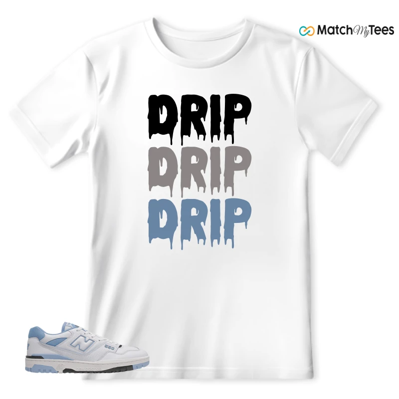 NEW BALANCE 550 CAROLINA BLUE SNEAKER Matching Tees T-shirt for Men