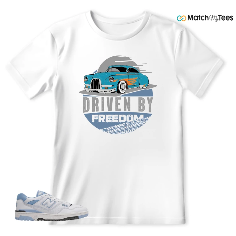 NEW BALANCE 550 CAROLINA BLUE SNEAKER Matching Tees t-shirt