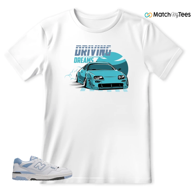 NEW BALANCE 550 CAROLINA BLUE SNEAKER Matching Tees t-shirt