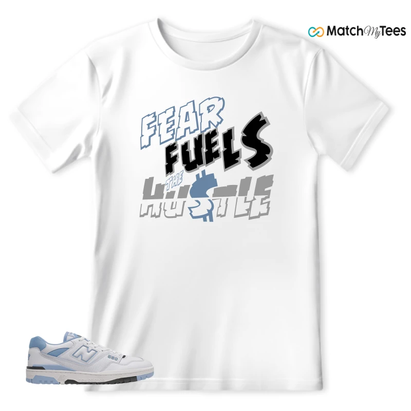 NEW BALANCE 550 CAROLINA BLUE SNEAKER Matching Tees t-shirt