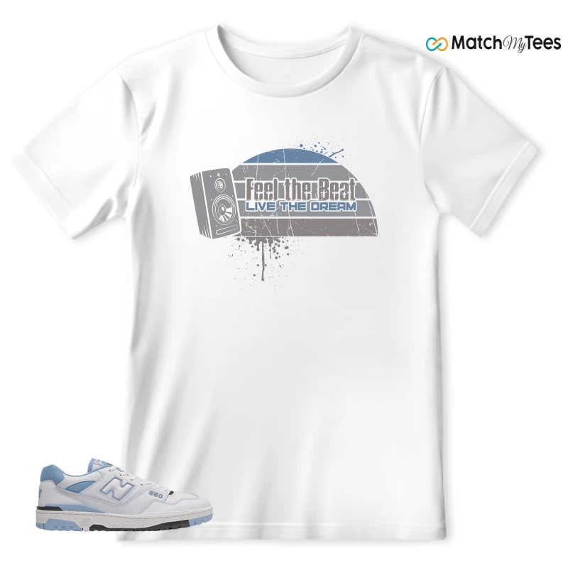 NEW BALANCE 550 CAROLINA BLUE SNEAKER Matching Tees t-shirt