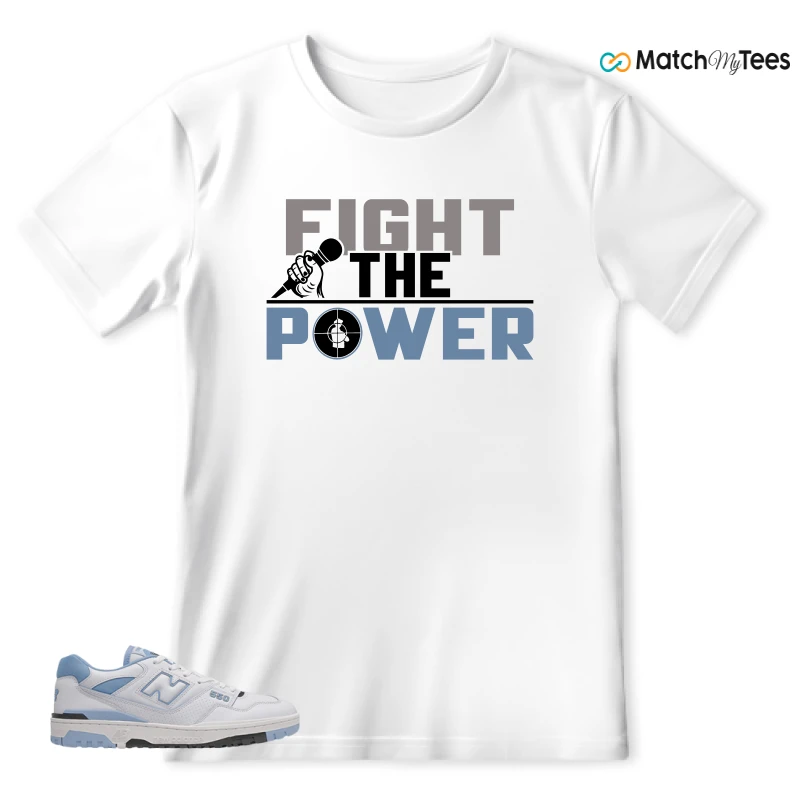 NEW BALANCE 550 CAROLINA BLUE SNEAKER Matching Tees t-shirt