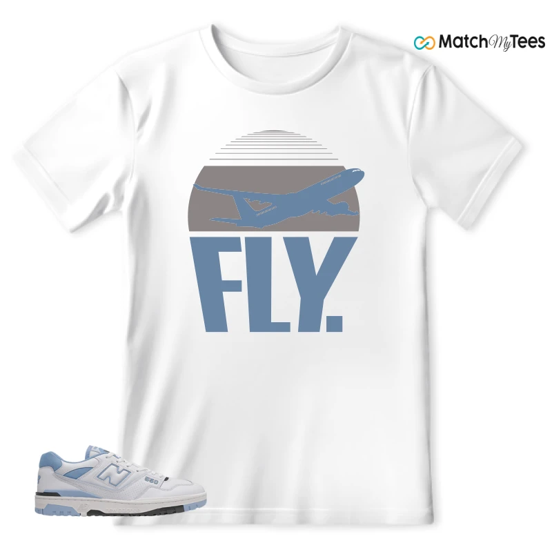 NEW BALANCE 550 CAROLINA BLUE SNEAKER Matching Tees T-shirt for Men