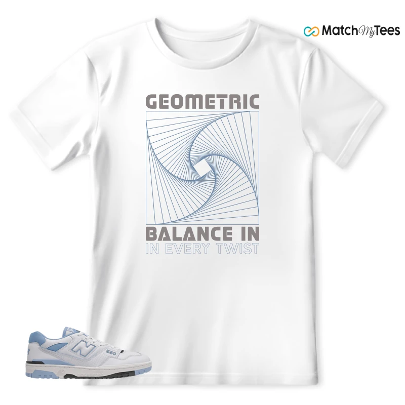 NEW BALANCE 550 CAROLINA BLUE SNEAKER Matching Tees t-shirt