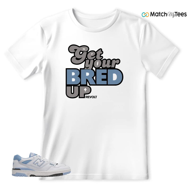 NEW BALANCE 550 CAROLINA BLUE SNEAKER Matching Tees t-shirt