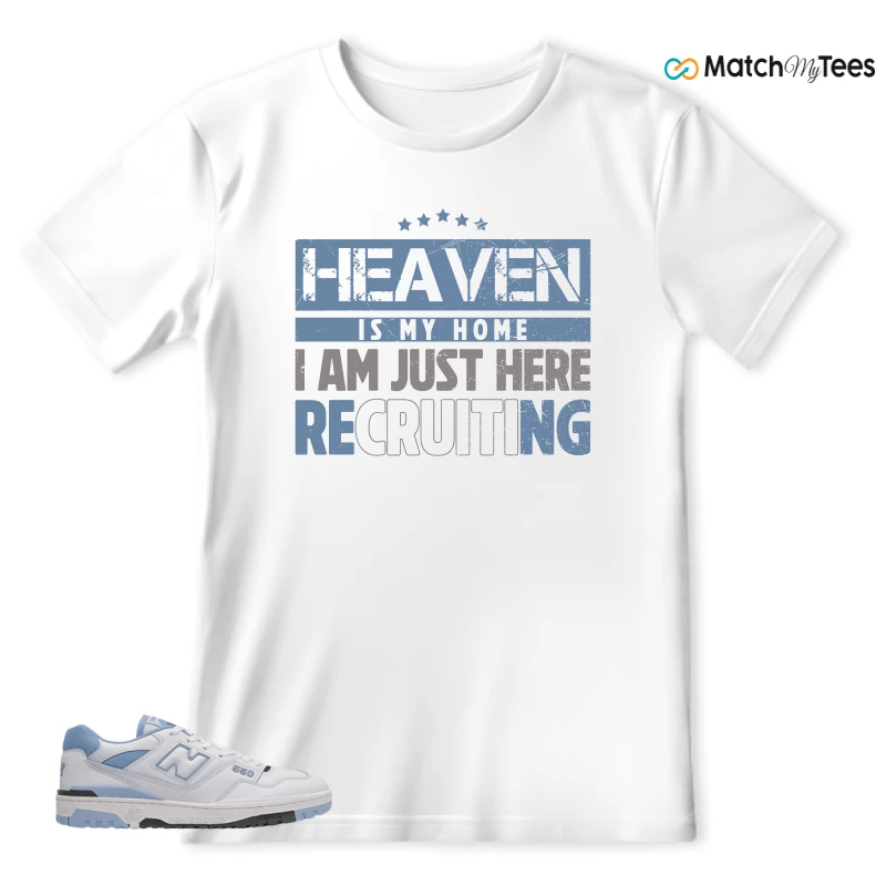 NEW BALANCE 550 CAROLINA BLUE SNEAKER Matching Tees t-shirt