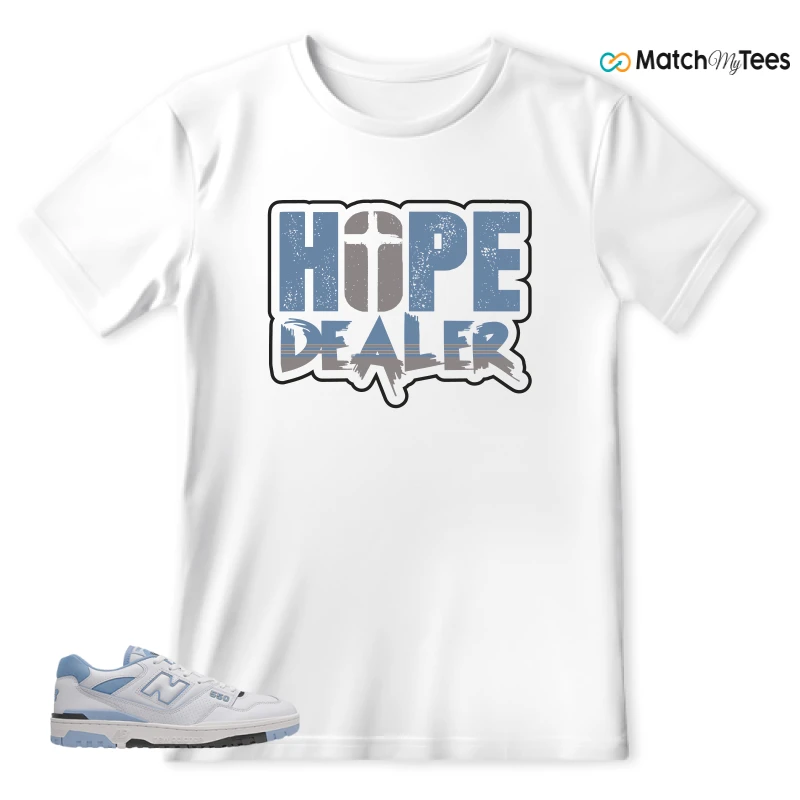 NEW BALANCE 550 CAROLINA BLUE SNEAKER Matching Tees t-shirt