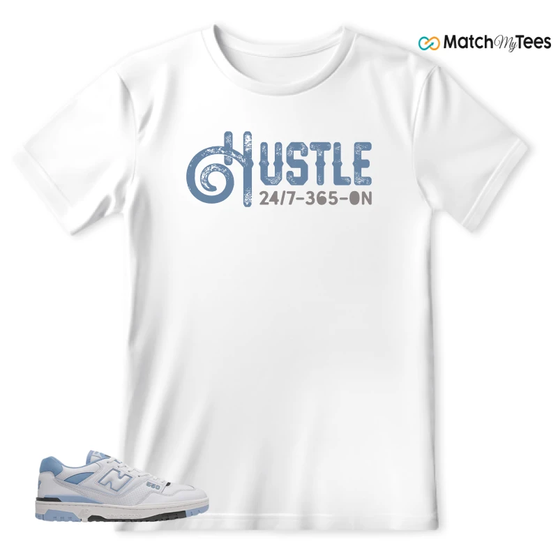 NEW BALANCE 550 CAROLINA BLUE SNEAKER Matching Tees t-shirt