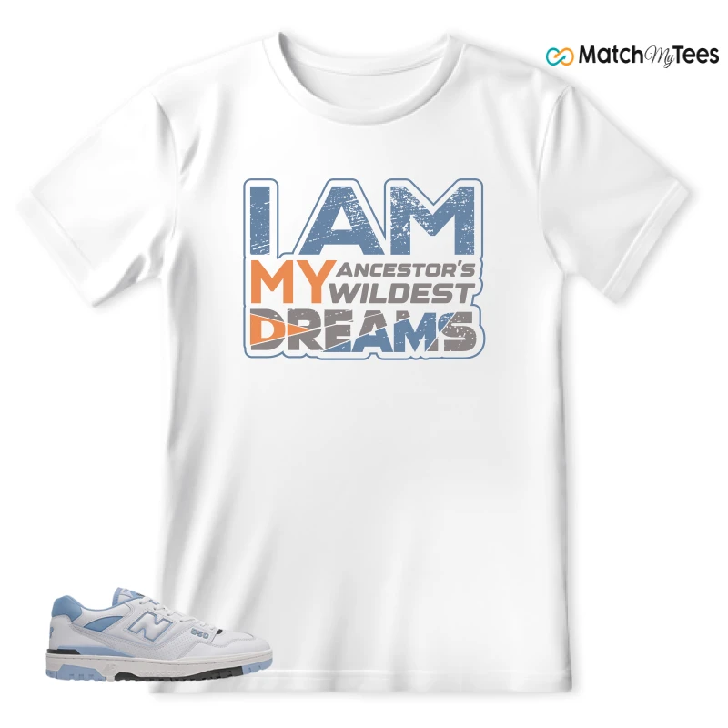 NEW BALANCE 550 CAROLINA BLUE SNEAKER Matching Tees t-shirt