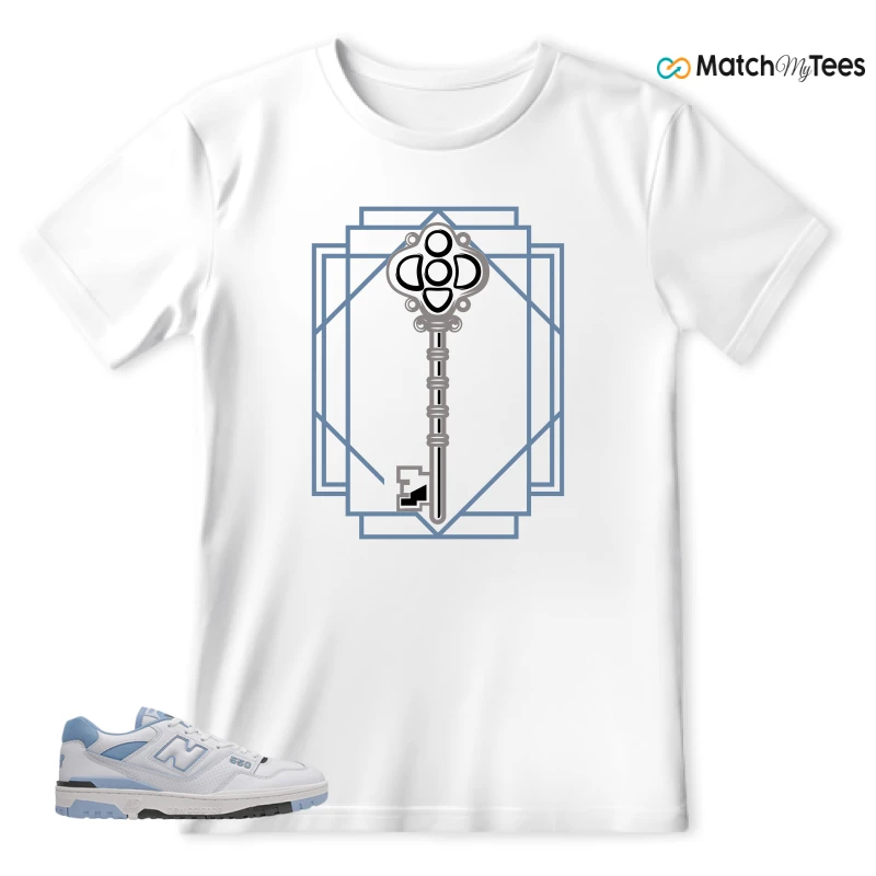 NEW BALANCE 550 CAROLINA BLUE SNEAKER Matching Tees t-shirt
