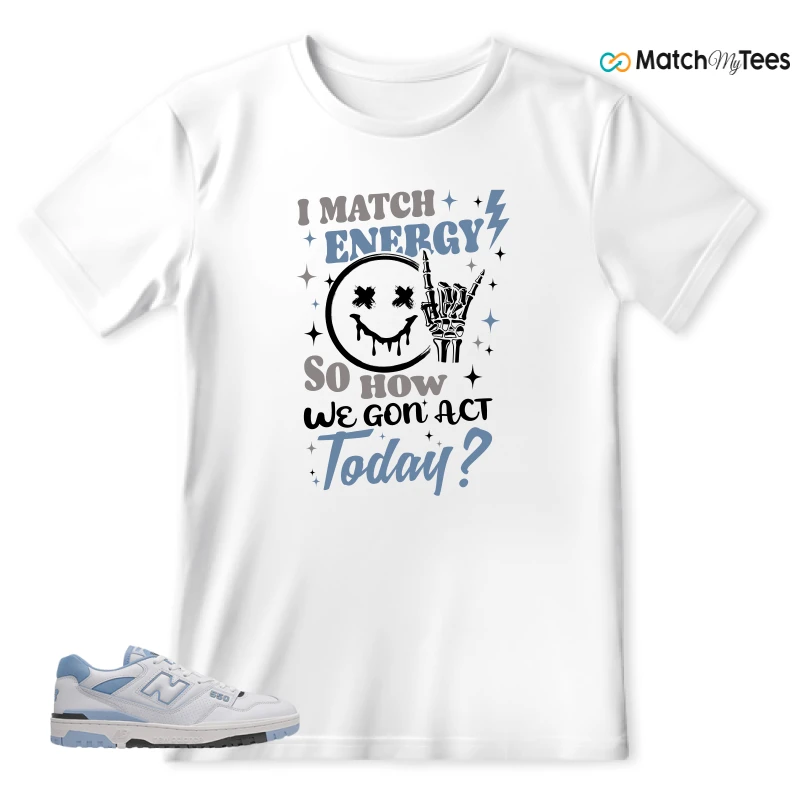 NEW BALANCE 550 CAROLINA BLUE SNEAKER Matching Tees t-shirt