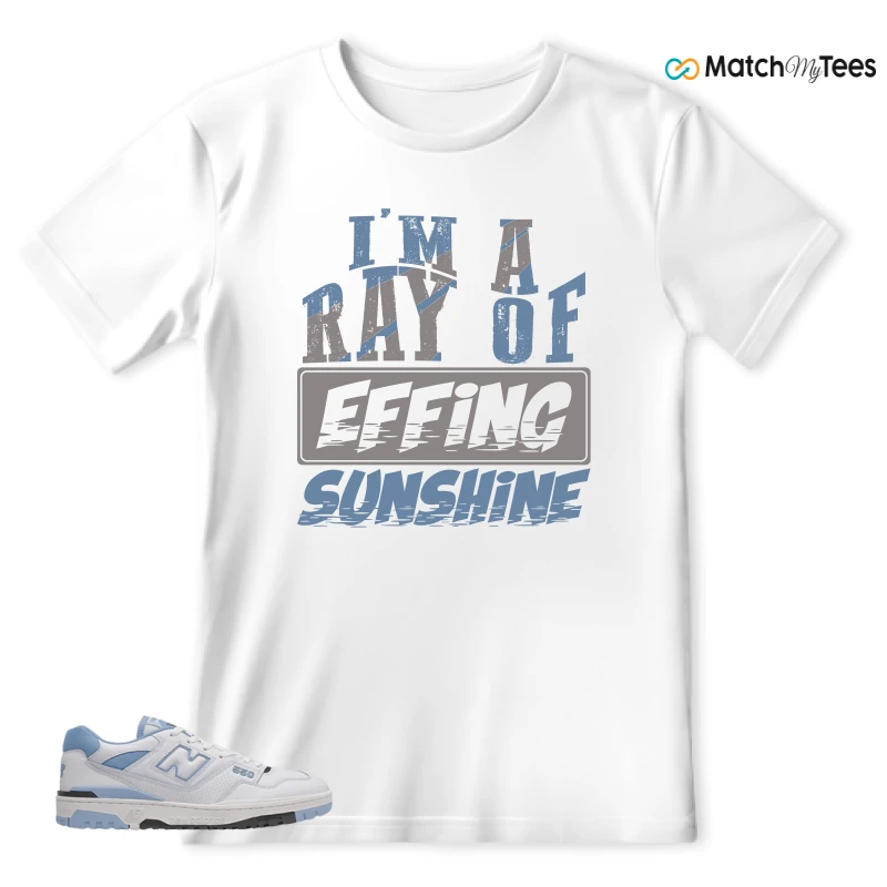 NEW BALANCE 550 CAROLINA BLUE SNEAKER Matching Tees T-shirt for Men