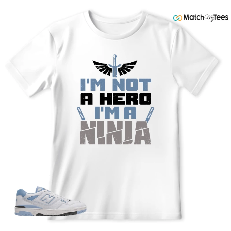 NEW BALANCE 550 CAROLINA BLUE SNEAKER Matching Tees t-shirt