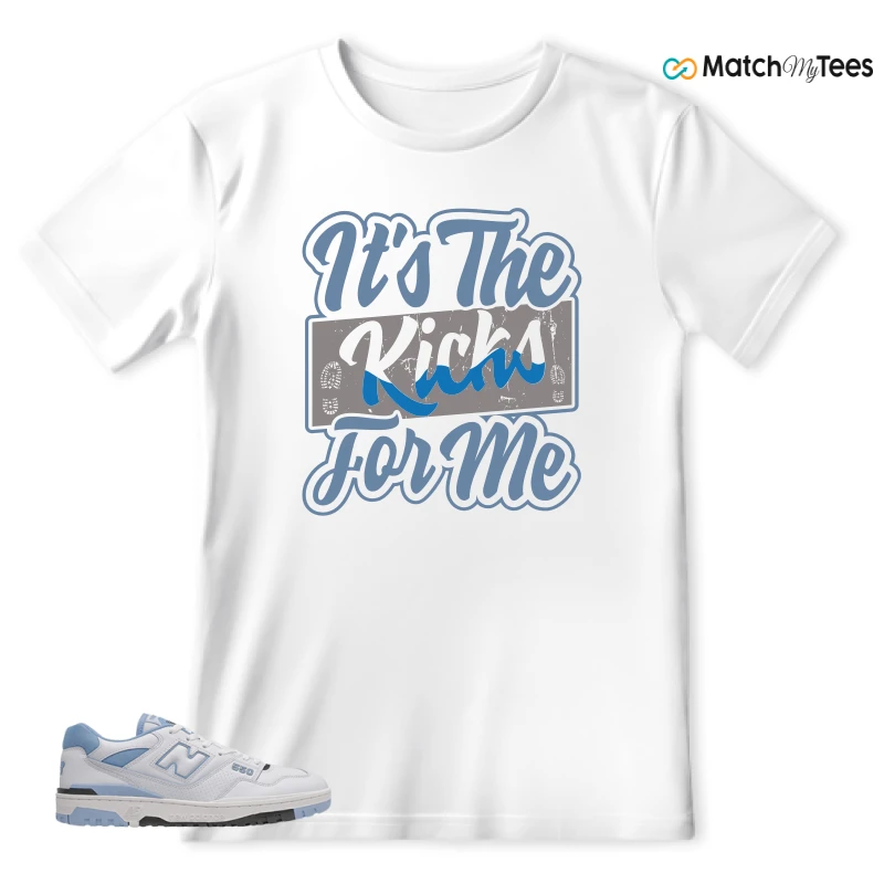 NEW BALANCE 550 CAROLINA BLUE SNEAKER Matching Tees t-shirt