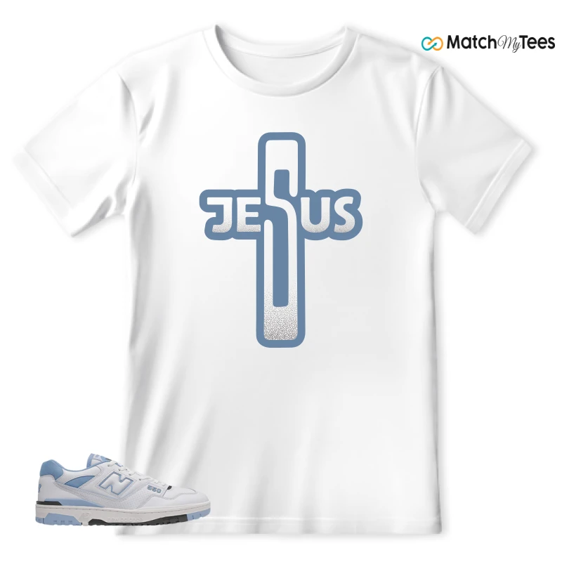 NEW BALANCE 550 CAROLINA BLUE SNEAKER Matching Tees t-shirt