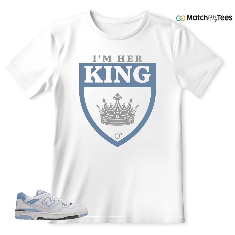 NEW BALANCE 550 CAROLINA BLUE SNEAKER Matching Tees T-shirt for Men