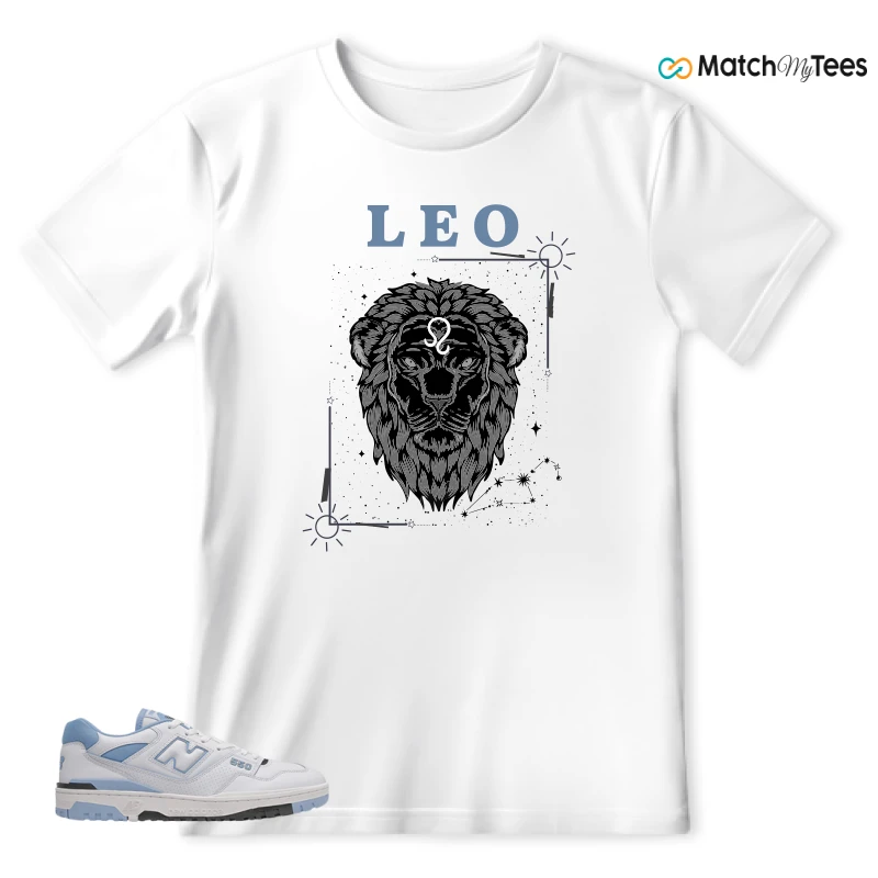 NEW BALANCE 550 CAROLINA BLUE SNEAKER Matching Tees t-shirt