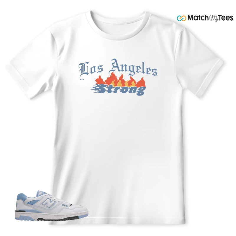 NEW BALANCE 550 CAROLINA BLUE SNEAKER Matching Tees t-shirt