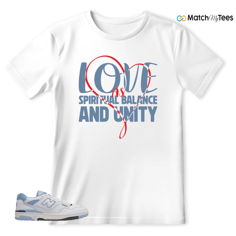 NEW BALANCE 550 CAROLINA BLUE SNEAKER Matching Tees t-shirt