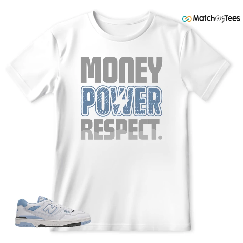 NEW BALANCE 550 CAROLINA BLUE SNEAKER Matching Tees t-shirt