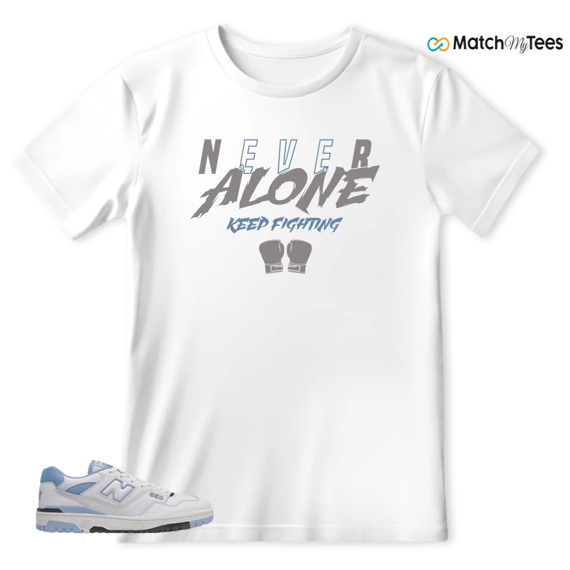 NEW BALANCE 550 CAROLINA BLUE SNEAKER Matching Tees t-shirt