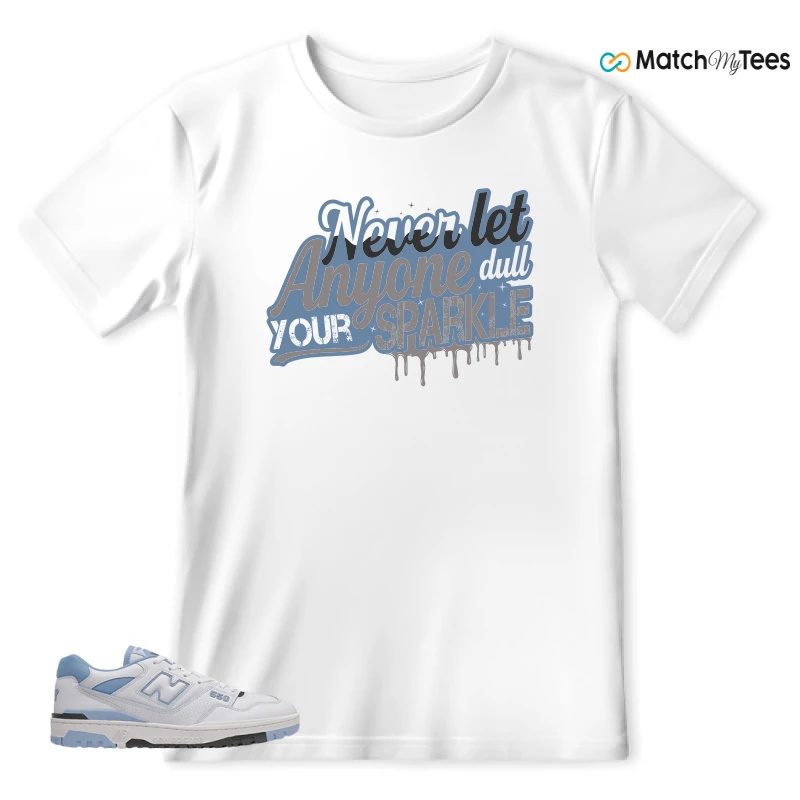 NEW BALANCE 550 CAROLINA BLUE SNEAKER Matching Tees t-shirt