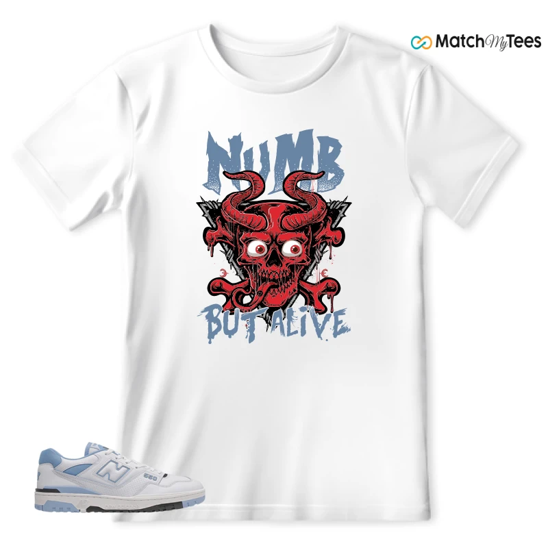 NEW BALANCE 550 CAROLINA BLUE SNEAKER Matching Tees t-shirt
