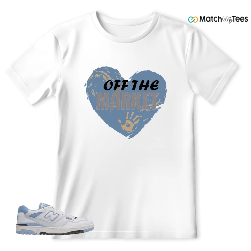 NEW BALANCE 550 CAROLINA BLUE SNEAKER Matching Tees t-shirt