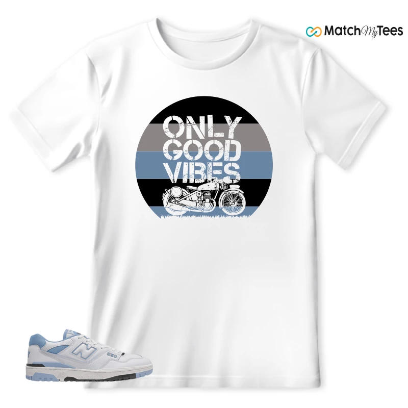 NEW BALANCE 550 CAROLINA BLUE SNEAKER Matching Tees t-shirt