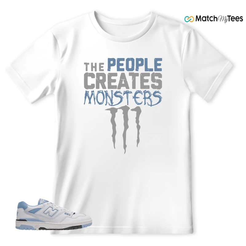 NEW BALANCE 550 CAROLINA BLUE SNEAKER Matching Tees t-shirt