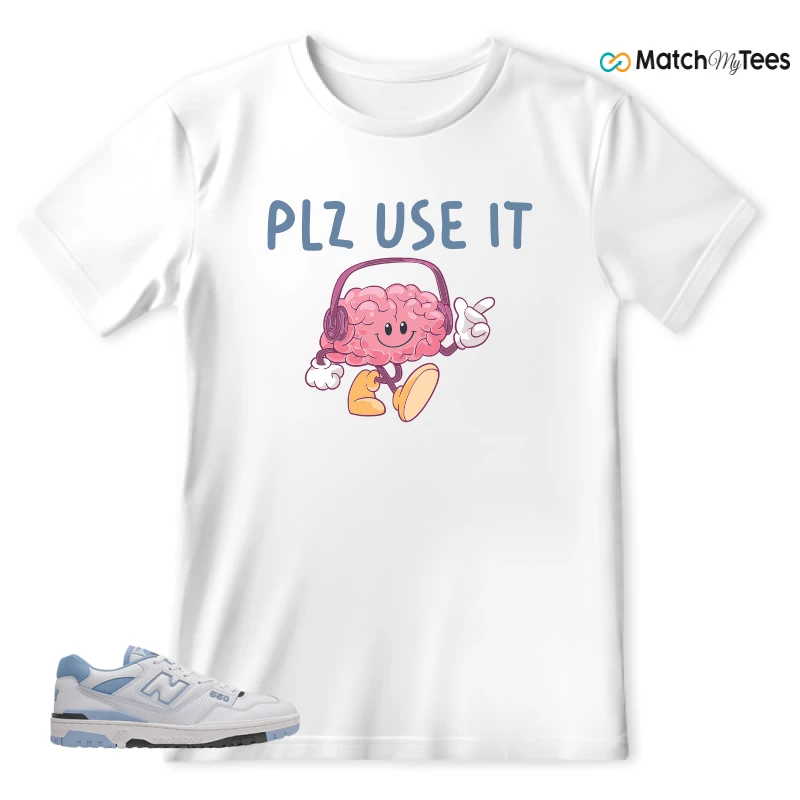 NEW BALANCE 550 CAROLINA BLUE SNEAKER Matching Tees t-shirt