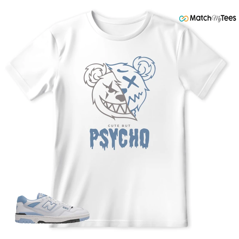 NEW BALANCE 550 CAROLINA BLUE SNEAKER Matching Tees t-shirt