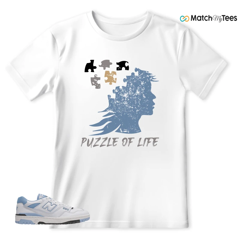 NEW BALANCE 550 CAROLINA BLUE SNEAKER Matching Tees t-shirt