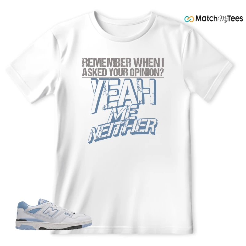 NEW BALANCE 550 CAROLINA BLUE SNEAKER Matching Tees t-shirt