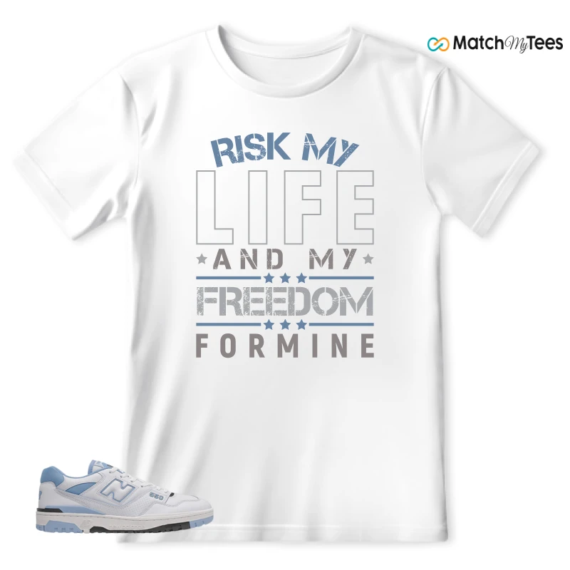 NEW BALANCE 550 CAROLINA BLUE SNEAKER Matching Tees t-shirt