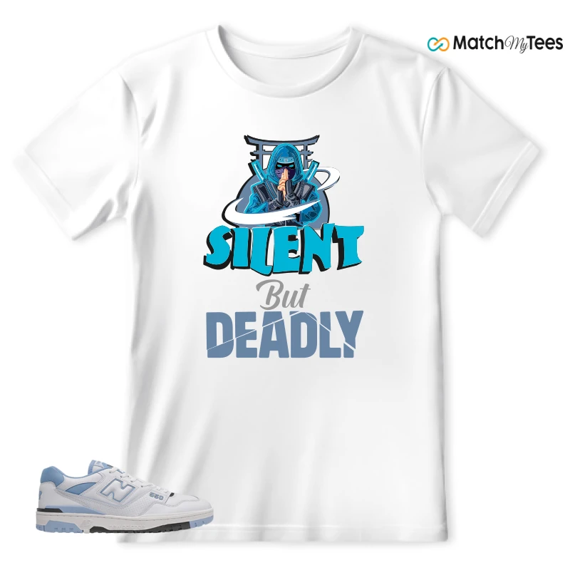 NEW BALANCE 550 CAROLINA BLUE SNEAKER Matching Tees t-shirt