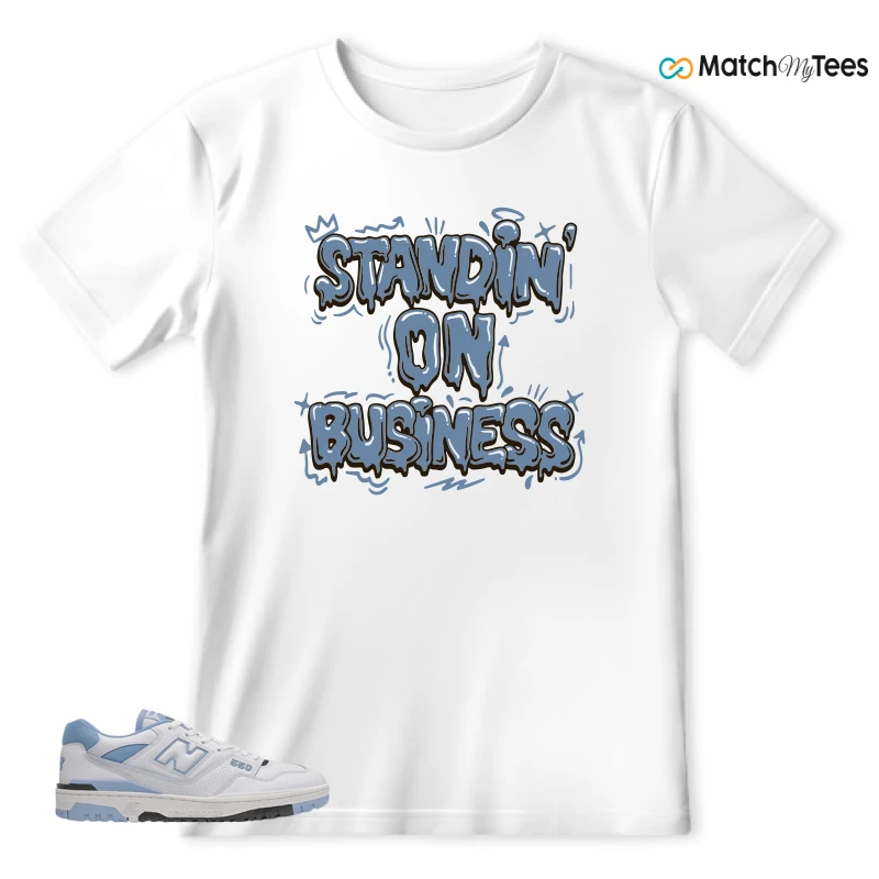 NEW BALANCE 550 CAROLINA BLUE SNEAKER Matching Tees t-shirt