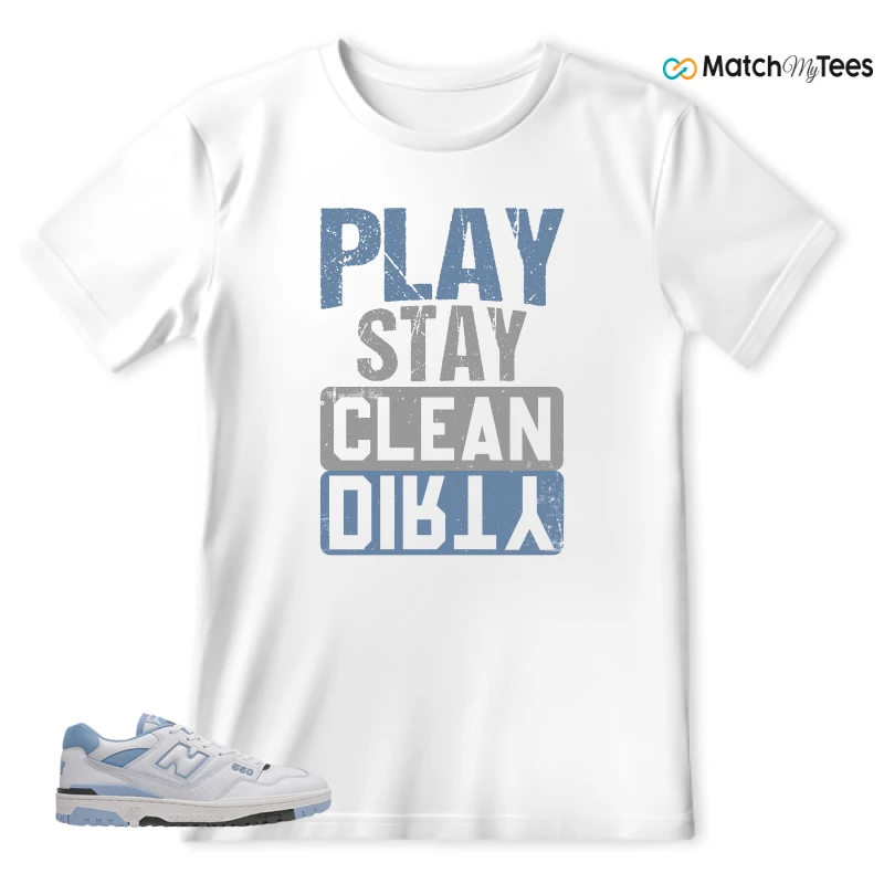 NEW BALANCE 550 CAROLINA BLUE SNEAKER Matching Tees t-shirt