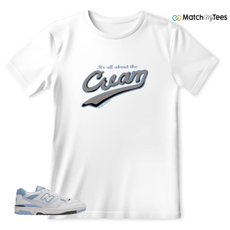 NEW BALANCE 550 CAROLINA BLUE SNEAKER Matching Tees t-shirt