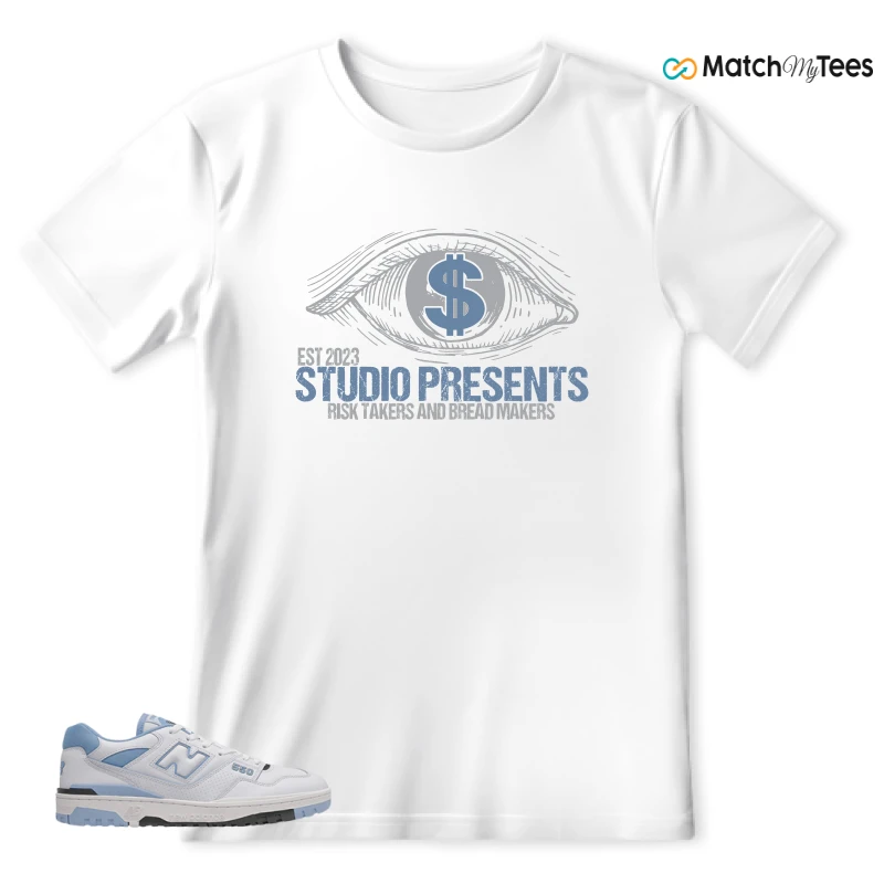 NEW BALANCE 550 CAROLINA BLUE SNEAKER Matching Tees t-shirt