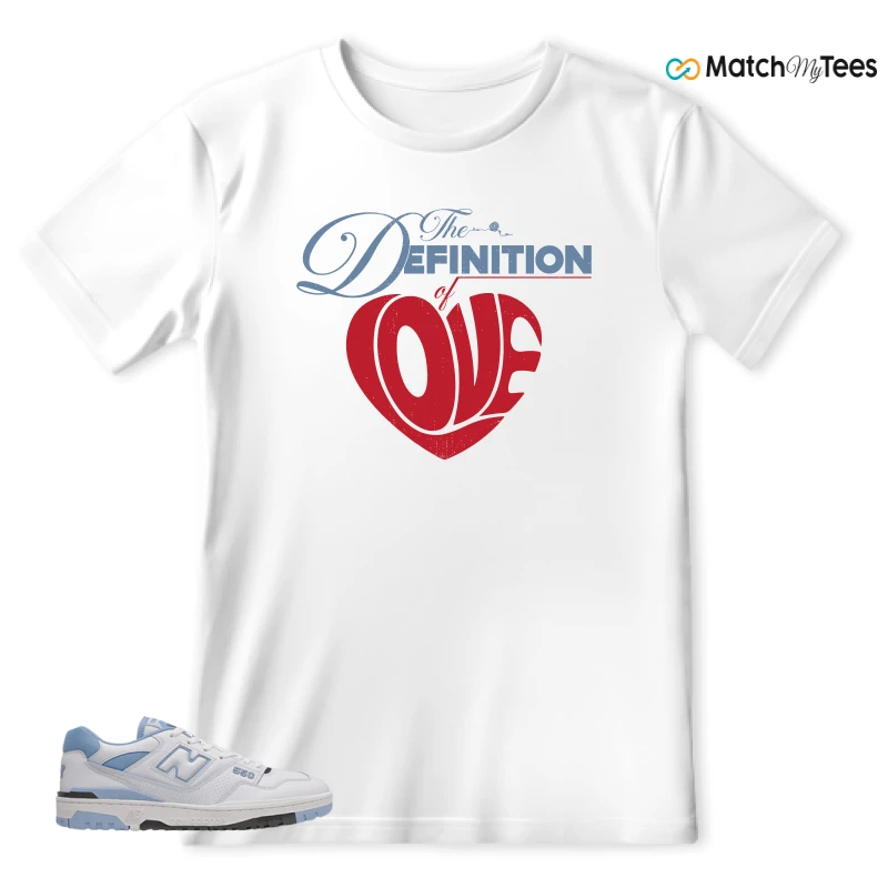 NEW BALANCE 550 CAROLINA BLUE SNEAKER Matching Tees t-shirt
