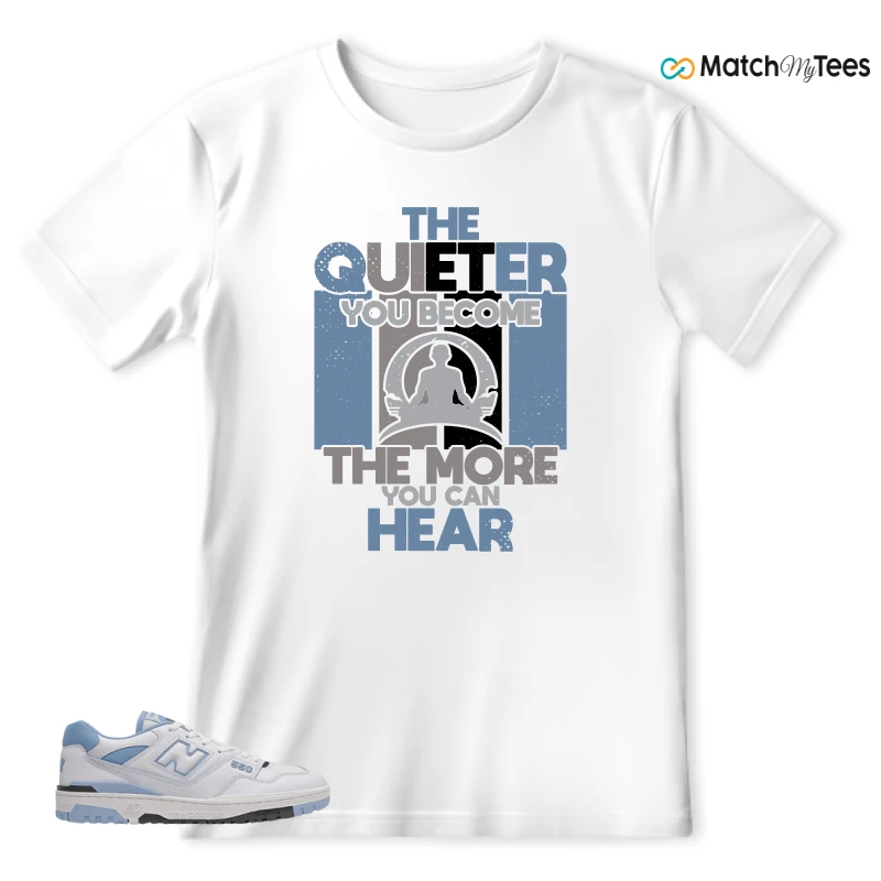 NEW BALANCE 550 CAROLINA BLUE SNEAKER Matching Tees t-shirt