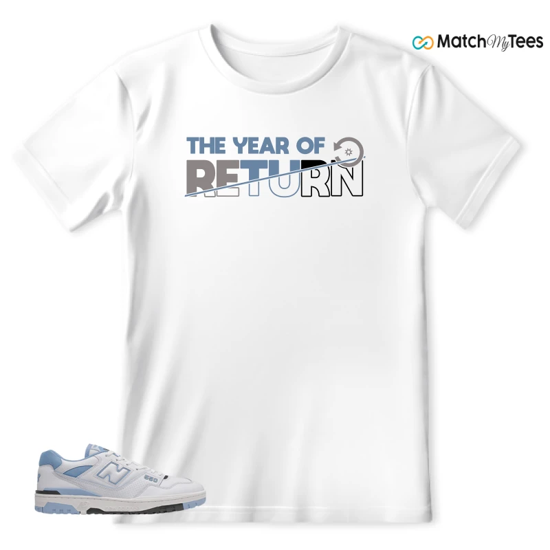 NEW BALANCE 550 CAROLINA BLUE SNEAKER Matching Tees t-shirt