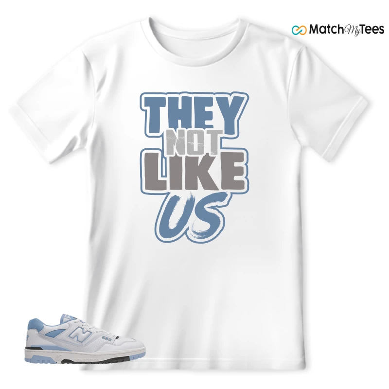 NEW BALANCE 550 CAROLINA BLUE SNEAKER Matching Tees t-shirt