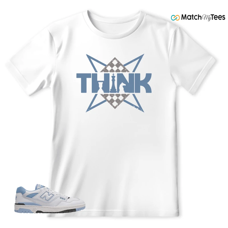 NEW BALANCE 550 CAROLINA BLUE SNEAKER Matching Tees T-shirt for Men